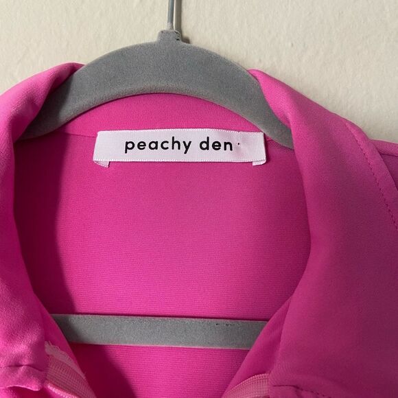 Peachy Den The Kernel Jersey Pink Jumpsuit Short Sleeves Size XS - Picture 11 of 12